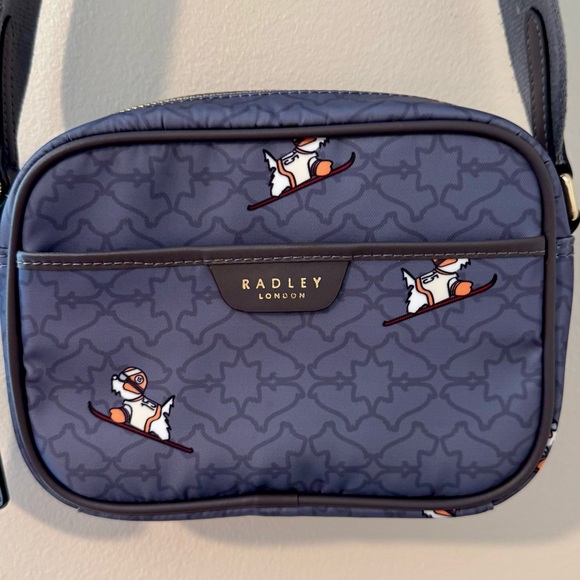 Radley London Blue Nylon Heirloom Ski Dog Crossbody - Picture 3 of 16